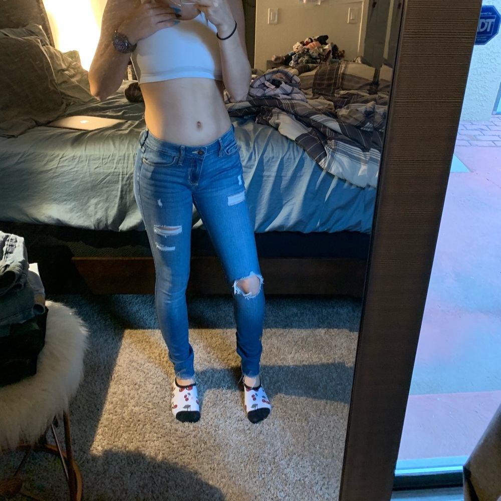 low rise skinny jeans